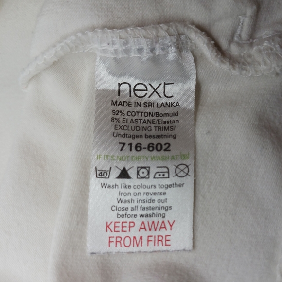 Next Lightweight Jacket  Girls Teen Size 14 White Women - Picture 8 of 9